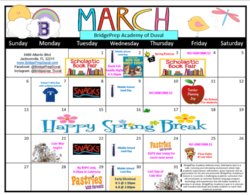 March Events Calendar