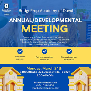  Attention BridgePrep Duval Parents! 